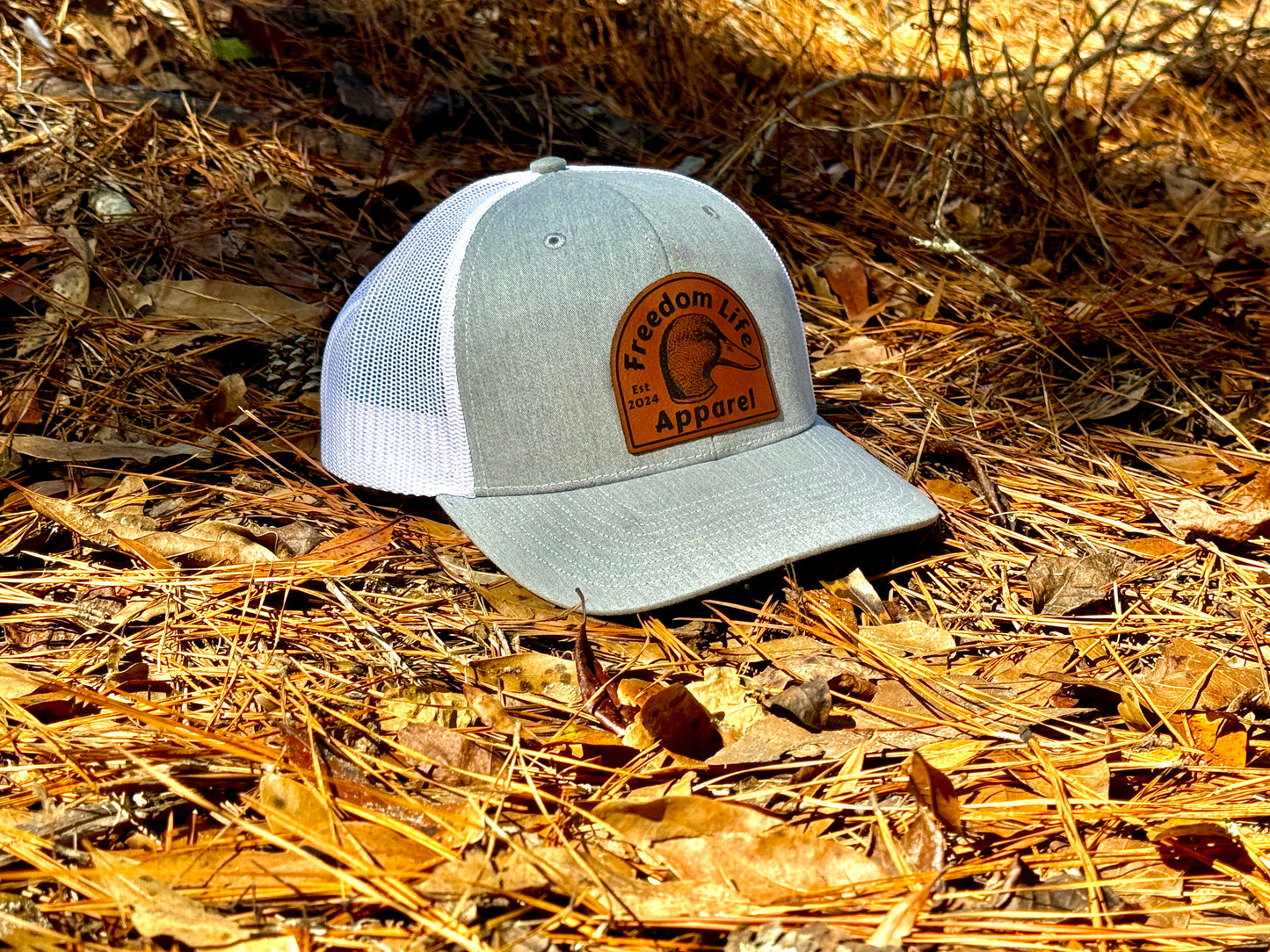 Trucker Snap-Back Heather Grey/White