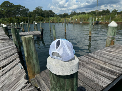 PonyTail Blue/White Hat