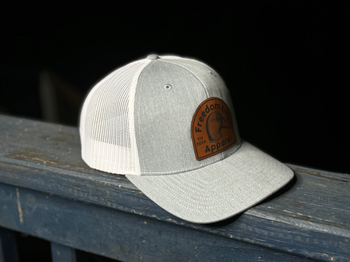 Trucker Snap-Back Heather Grey/White